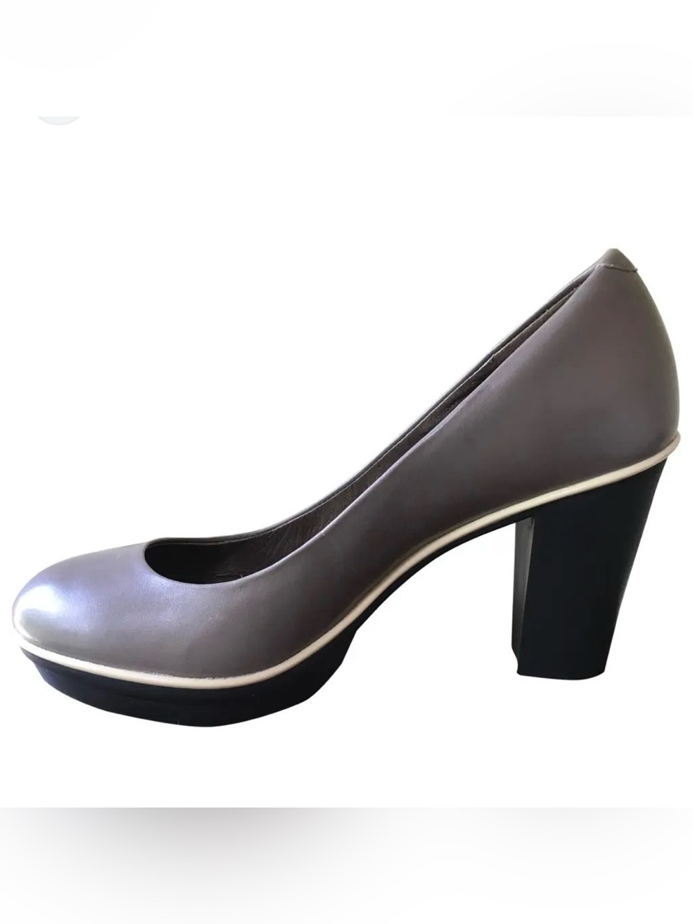 Camper Leather Heels in Grey Size 39